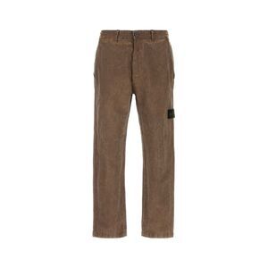Stone Island Men Brown Cotton Blend Pant